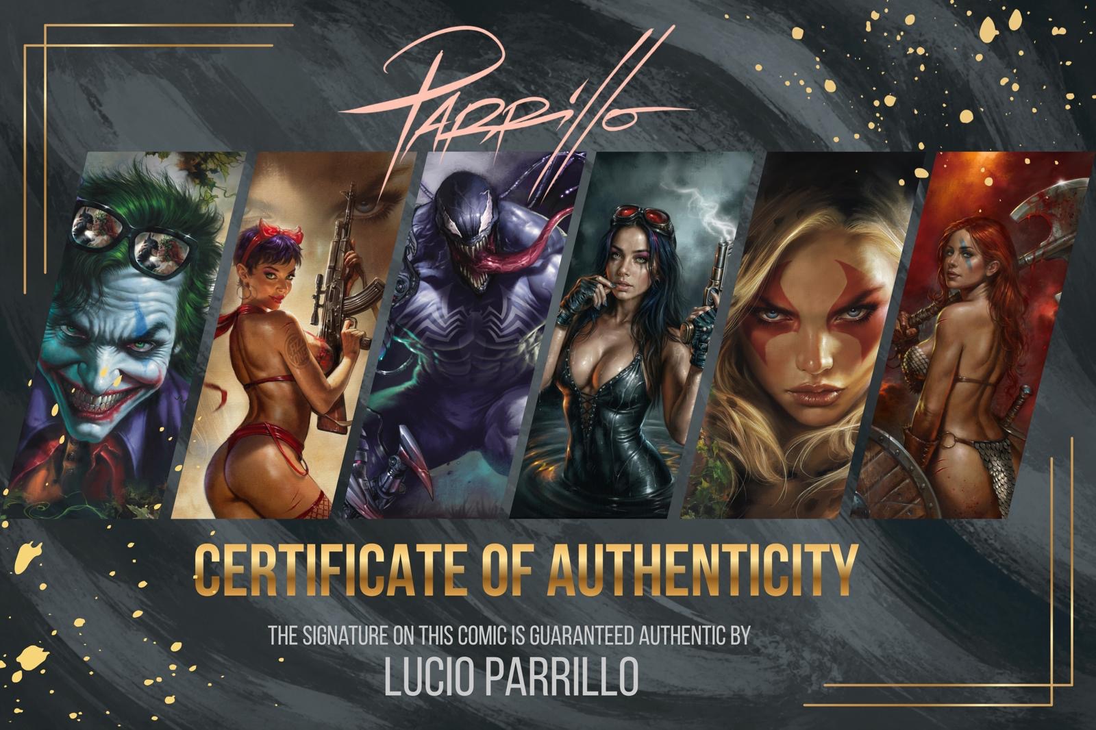 LUCIO PARRILLO EMBOSSED COA