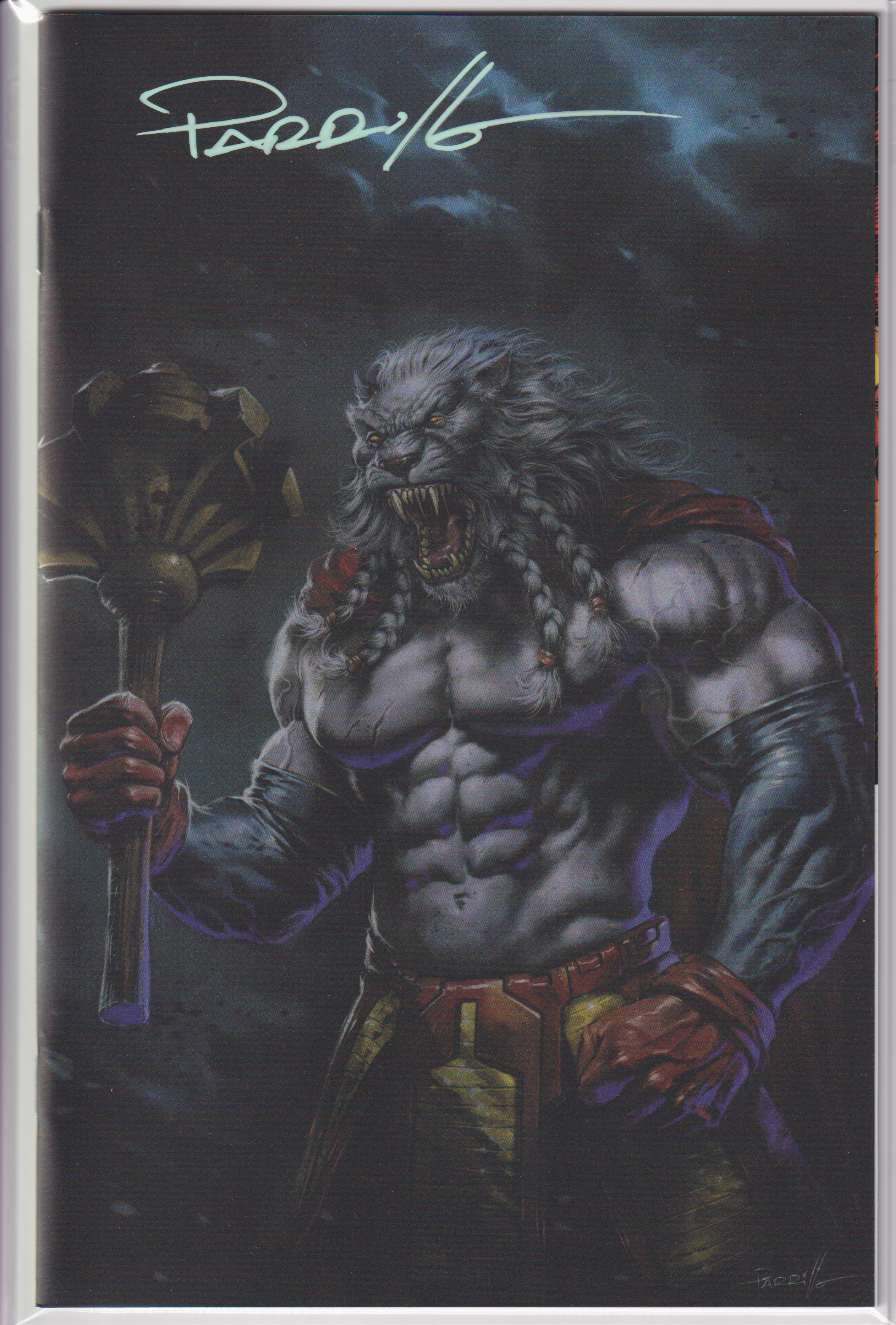 INVINCIBLE UNIVERSE BATTLE BEAST #1 LUCIO PARRILLO SIGNED FOIL EXCLUSIVE
