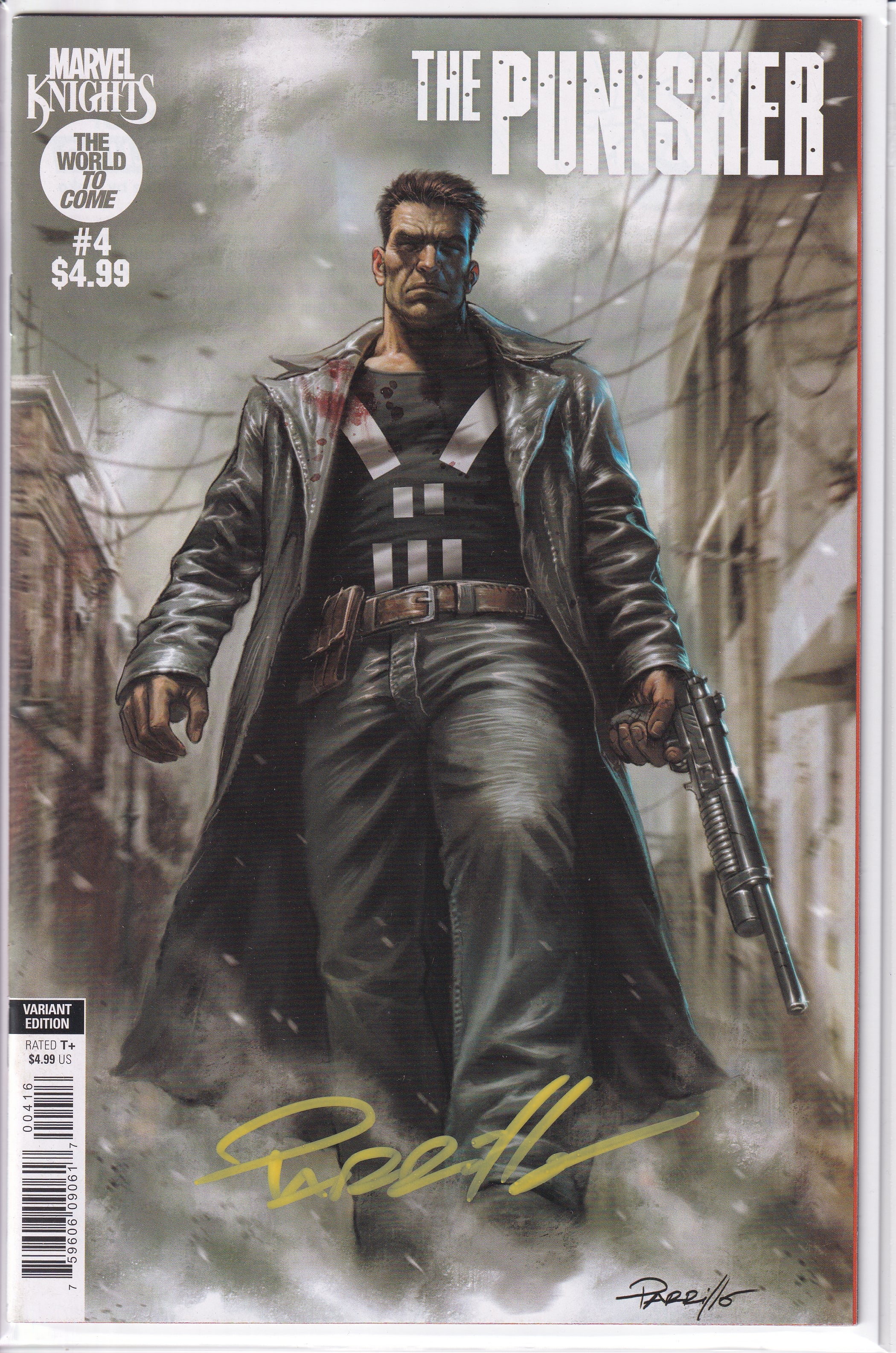 MARVEL KNIGHTS PUNISHER #4 LUCIO PARRILLO SIGNED 1:25 RETAILER INCENTIVE