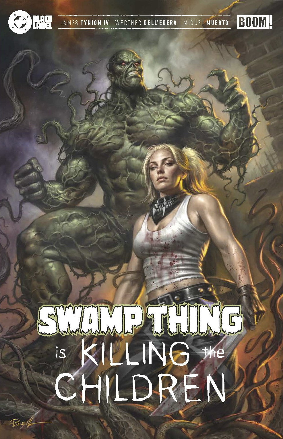 SWAMP THING IS KILLING THE CHILDREN #1 LUCIO PARRILLO EXCLUSIVE