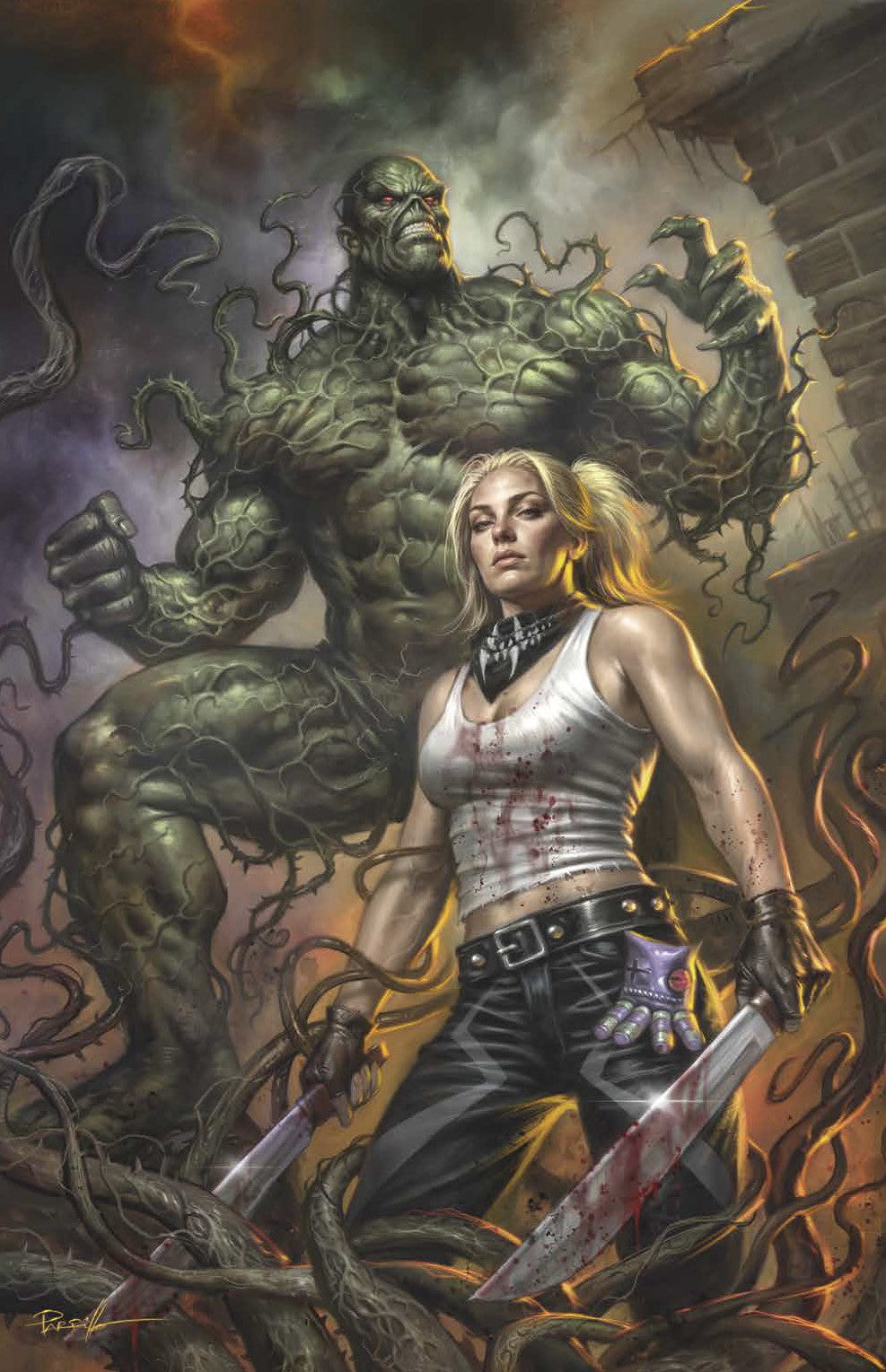 SWAMP THING IS KILLING THE CHILDREN #1 LUCIO PARRILLO EXCLUSIVE