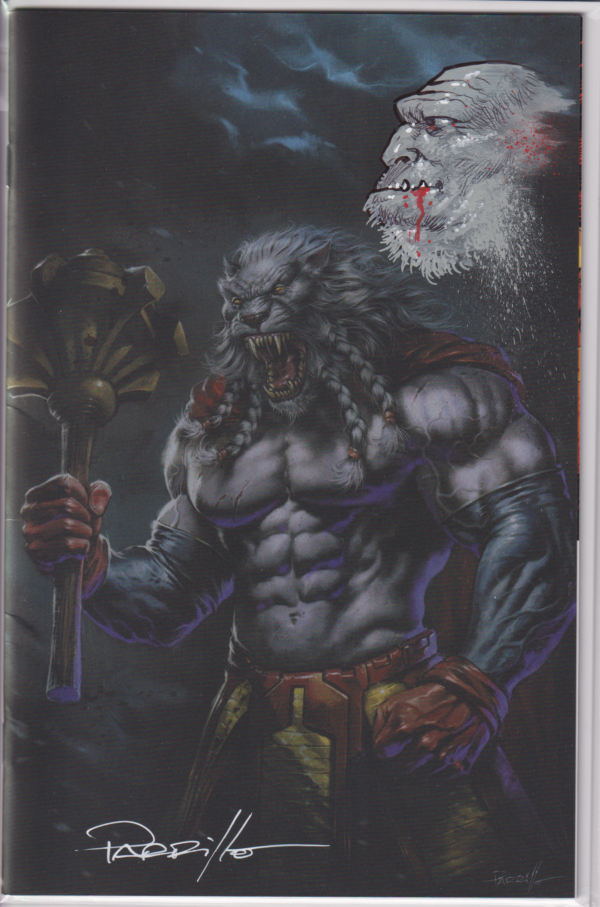 INVINCIBLE UNIVERSE BATTLE BEAST #1 LUCIO PARRILLO SKETCHED FOIL EXCLUSIVE
