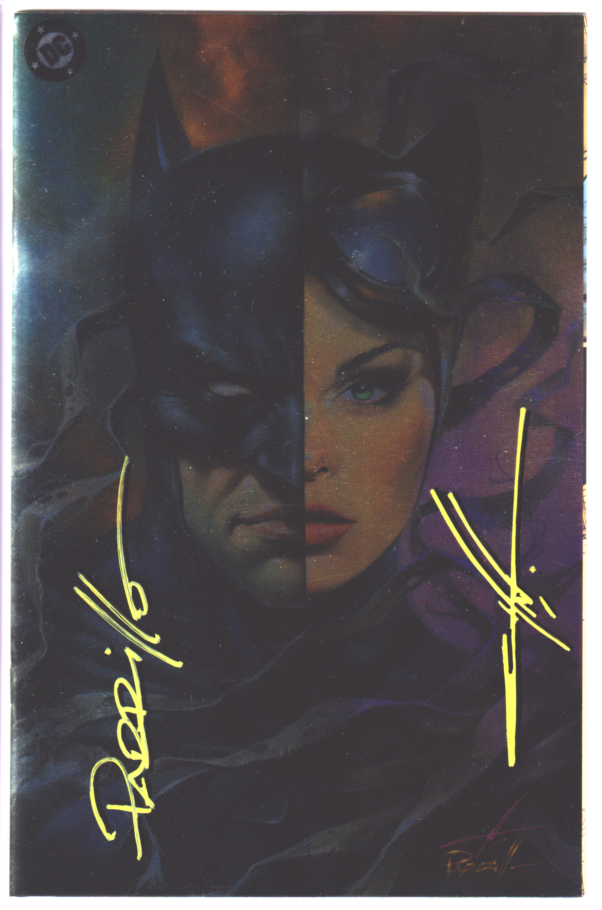 BATMAN #158 CARLA COHEN & LUCIO PARRILLO SIGNED C2E2 FOIL VIRGIN EXCLUSIVE