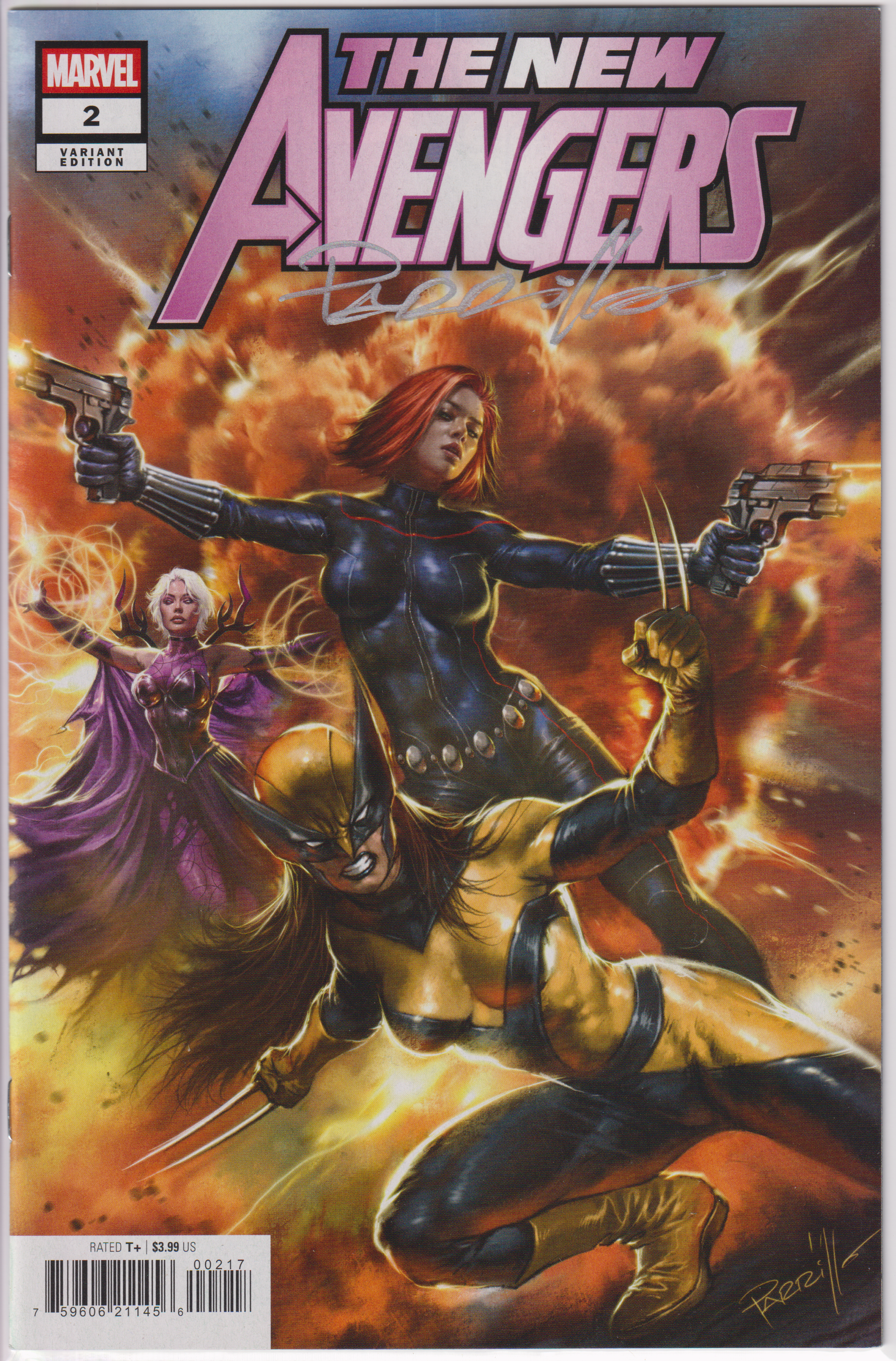 AVENGERS #2 LUCIO PARRILLO SIGNED EXCLUSIVE