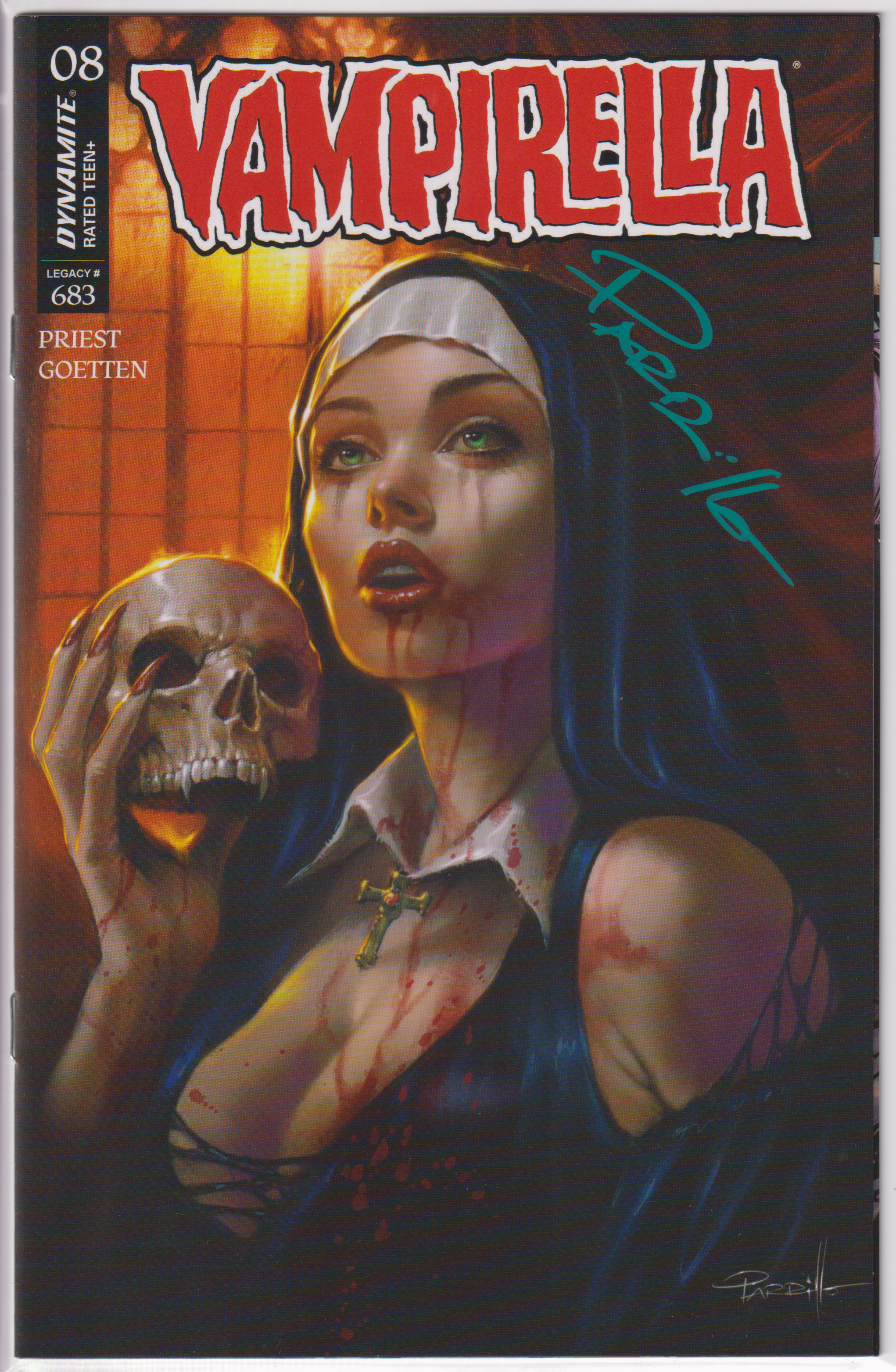 VAMPIRELLA #8 LUCIO PARRILLO SIGNED