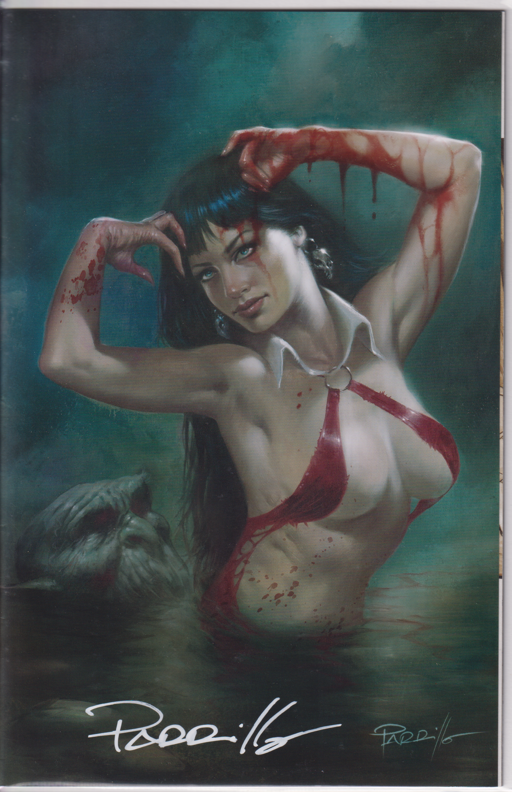 VAMPIRELLA DEAD FLOWERS #2 LUCIO PARRILLO SIGNED LIMITED VIRGIN