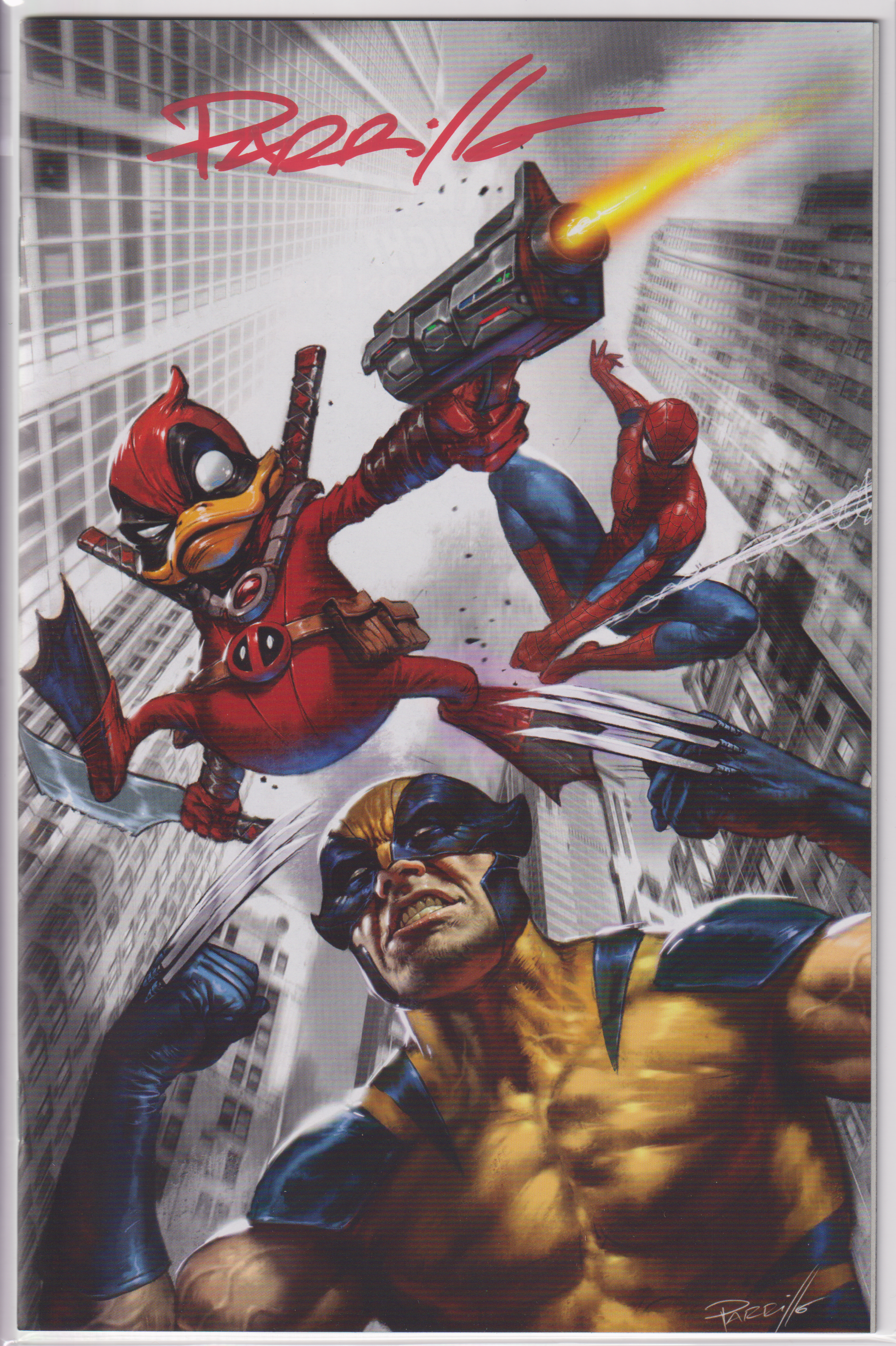 SPIDER-MAN & WOLVERINE #2 LUCIO PARRILLO SIGNED VIRGIN EXCLUSIVE