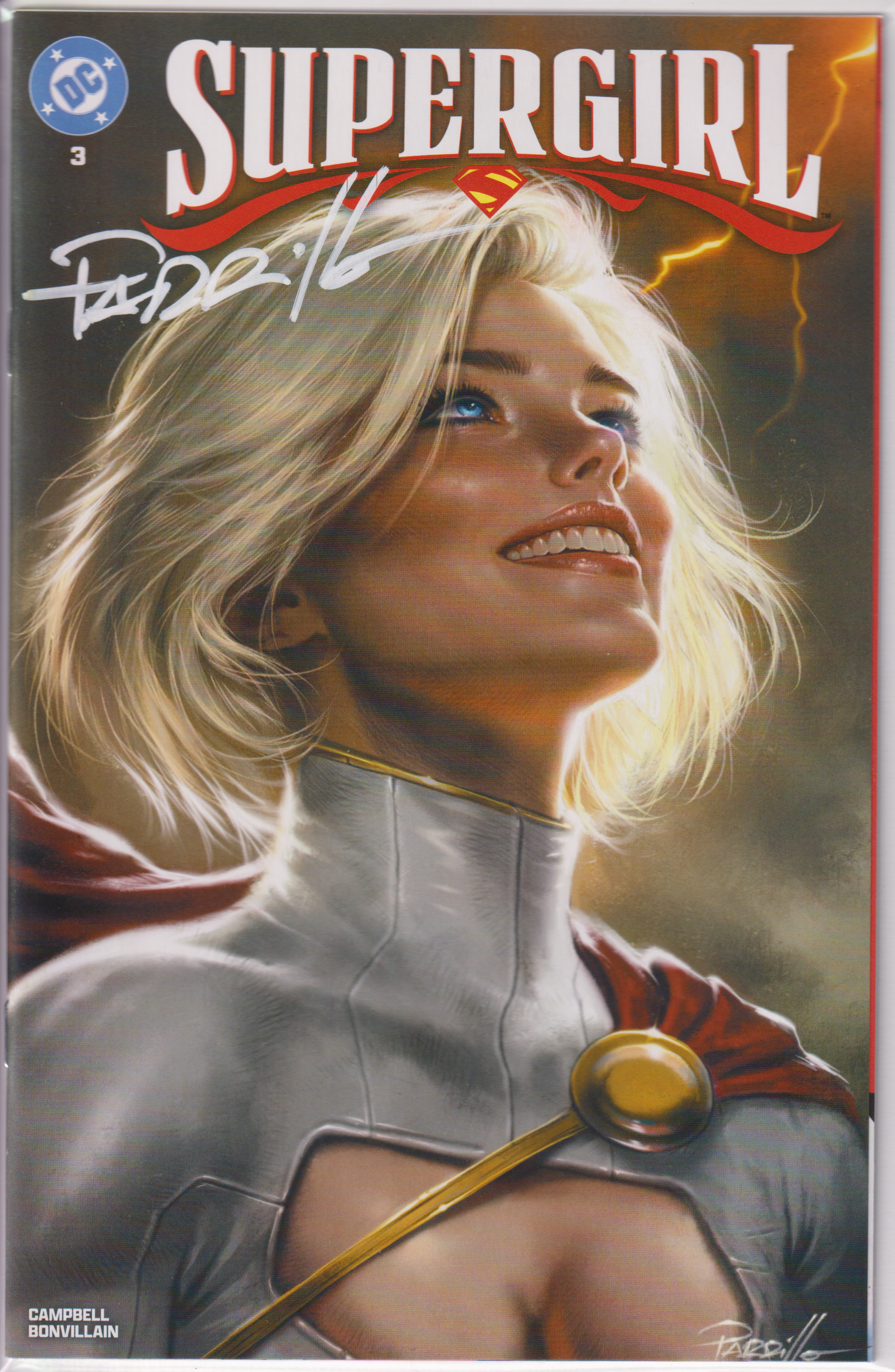 SUPERGIRL #3 LUCIO PARRILLO SIGNED EXCLUSIVE