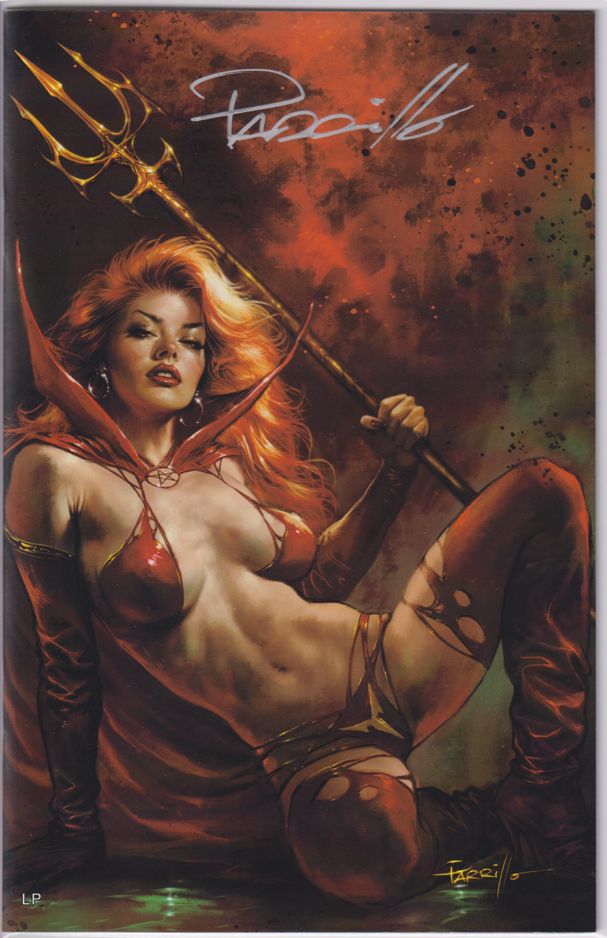 LADY SATANUS #1 SIGNED LUCIO PARRILLO LEGEND VIRGIN EDITION