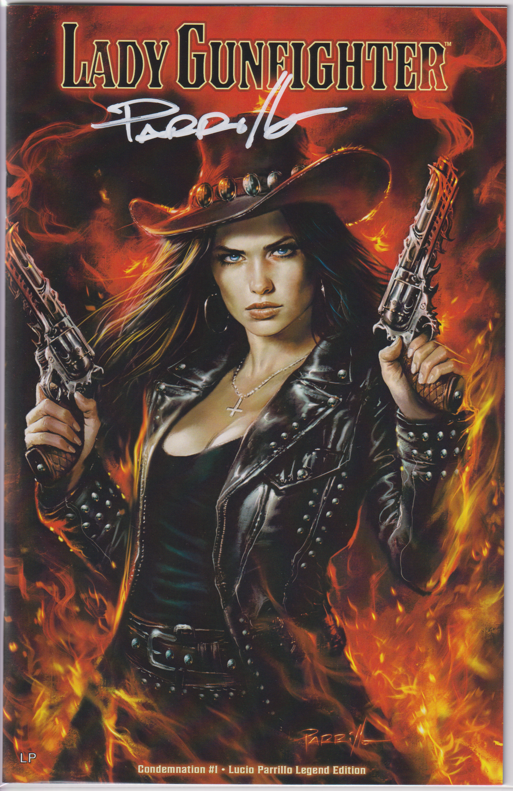 LADY GUNFIGHTER #1 SIGNED LUCIO PARRILLO LEGEND EDITION