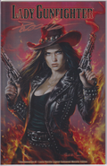 LADY GUNFIGHTER #1 SIGNED LUCIO PARRILLO LEGEND EMBOSSED METAL EDITION
