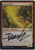MAGIC THE GATHERING - STORM ENTITY SIGNED LUCIO PARRILLO CARD