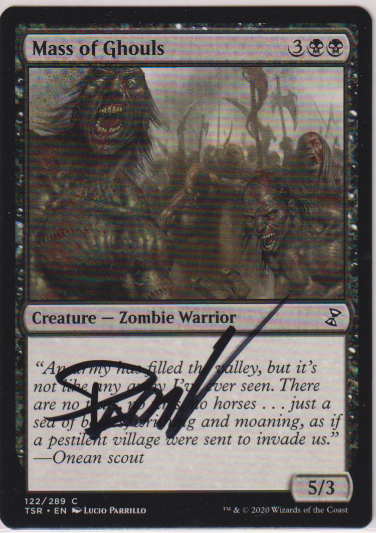 MAGIC THE GATHERING - MASS OF GHOULS SIGNED LUCIO PARRILLO CARD