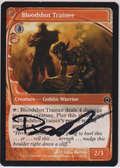 MAGIC THE GATHERING - BLOODSHOT TRAINEE SIGNED LUCIO PARRILLO CARD