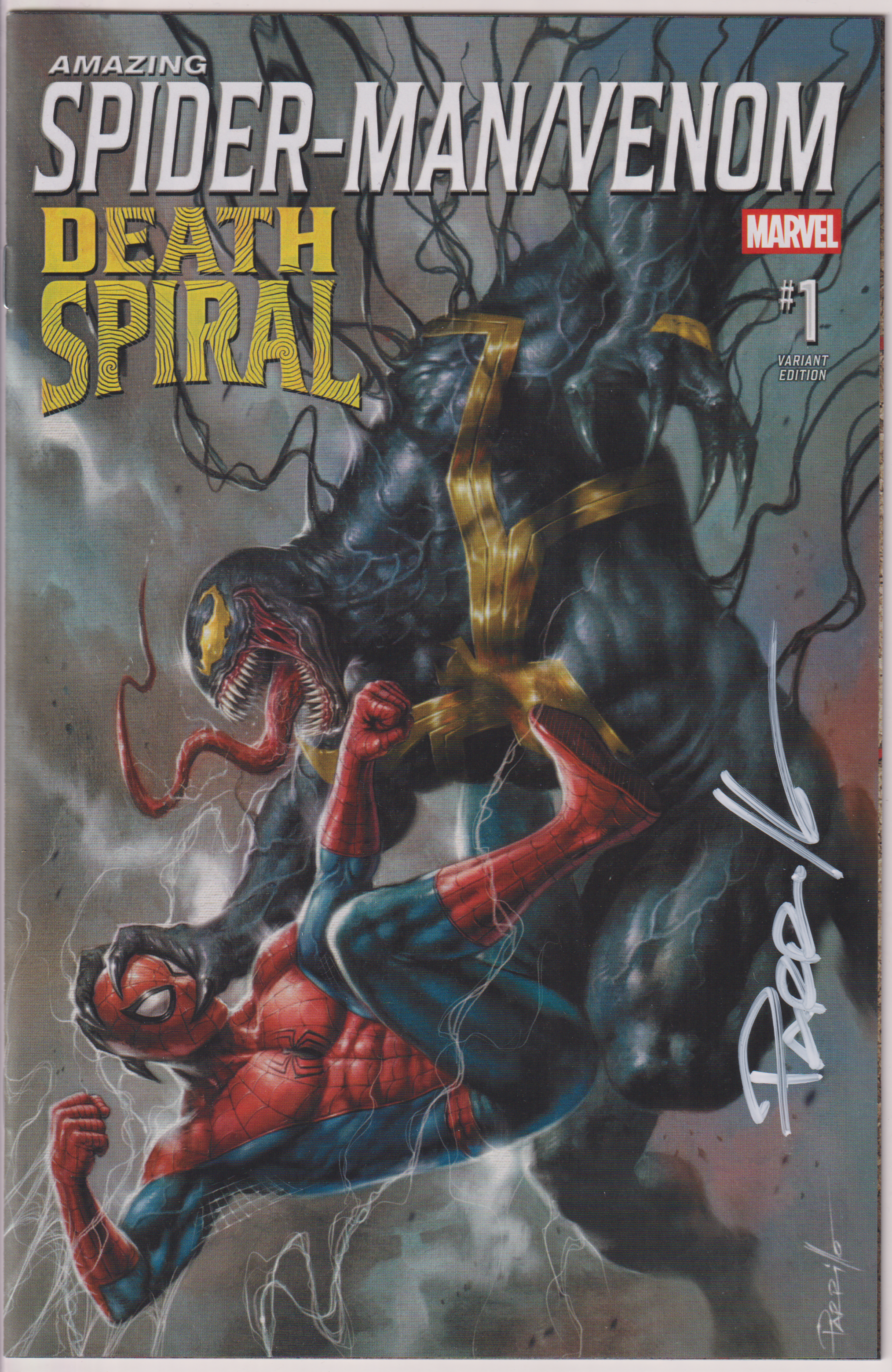 AMAZING SPIDER-MAN / VENOM #1 LUCIO PARRILLO SIGNED EXCLUSIVE