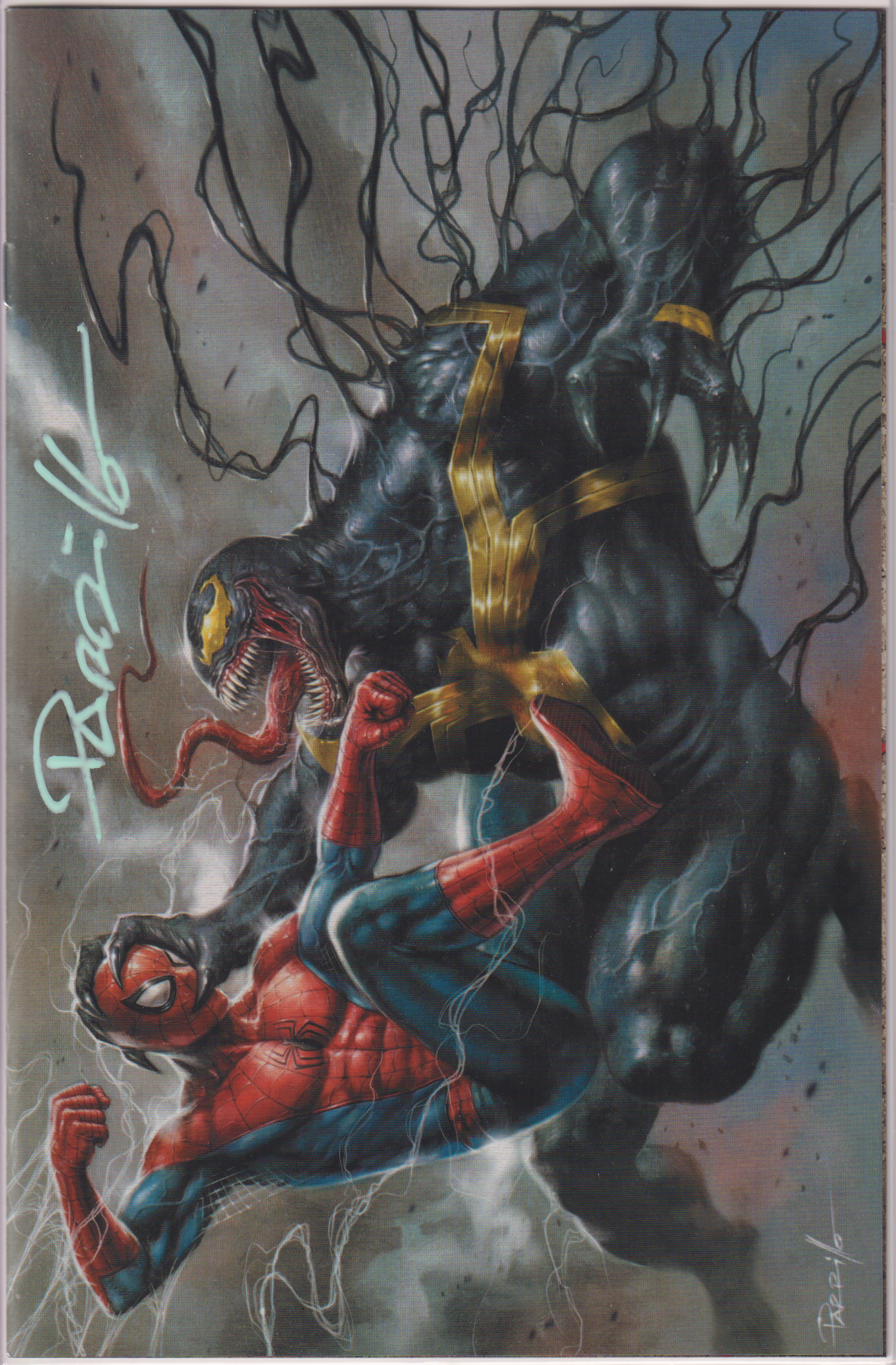 AMAZING SPIDER-MAN / VENOM #1 LUCIO PARRILLO SIGNED VIRGIN EXCLUSIVE