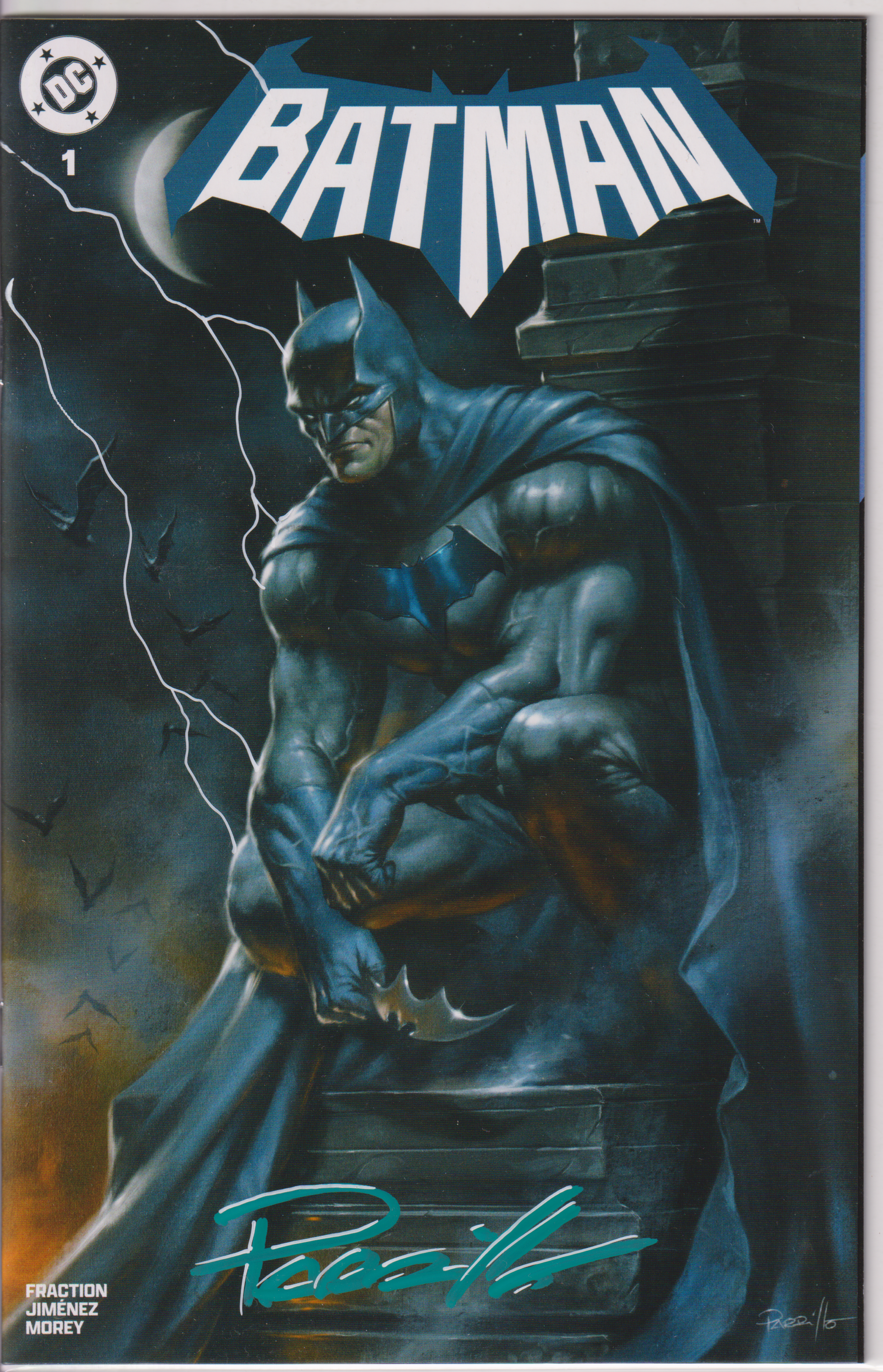 BATMAN #1 LUCIO PARRILLO LIGHTNING REMARQUE EXCLUSIVE