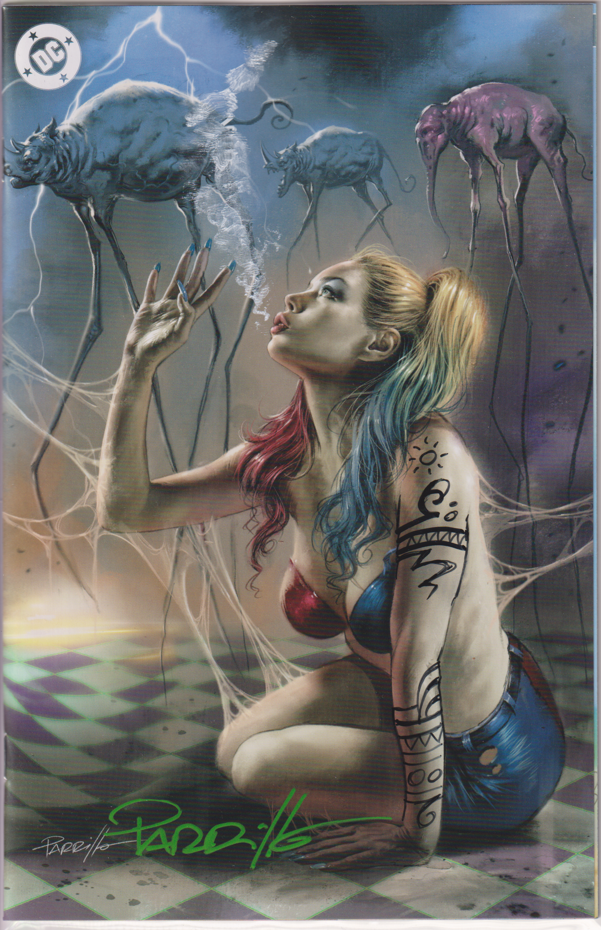 G'NORTS SWIMSUIT EDITION HARLEY QUINN #1 LUCIO PARRILLO REMARQUED MEGA 2026 VIRGIN EXCLUSIVE