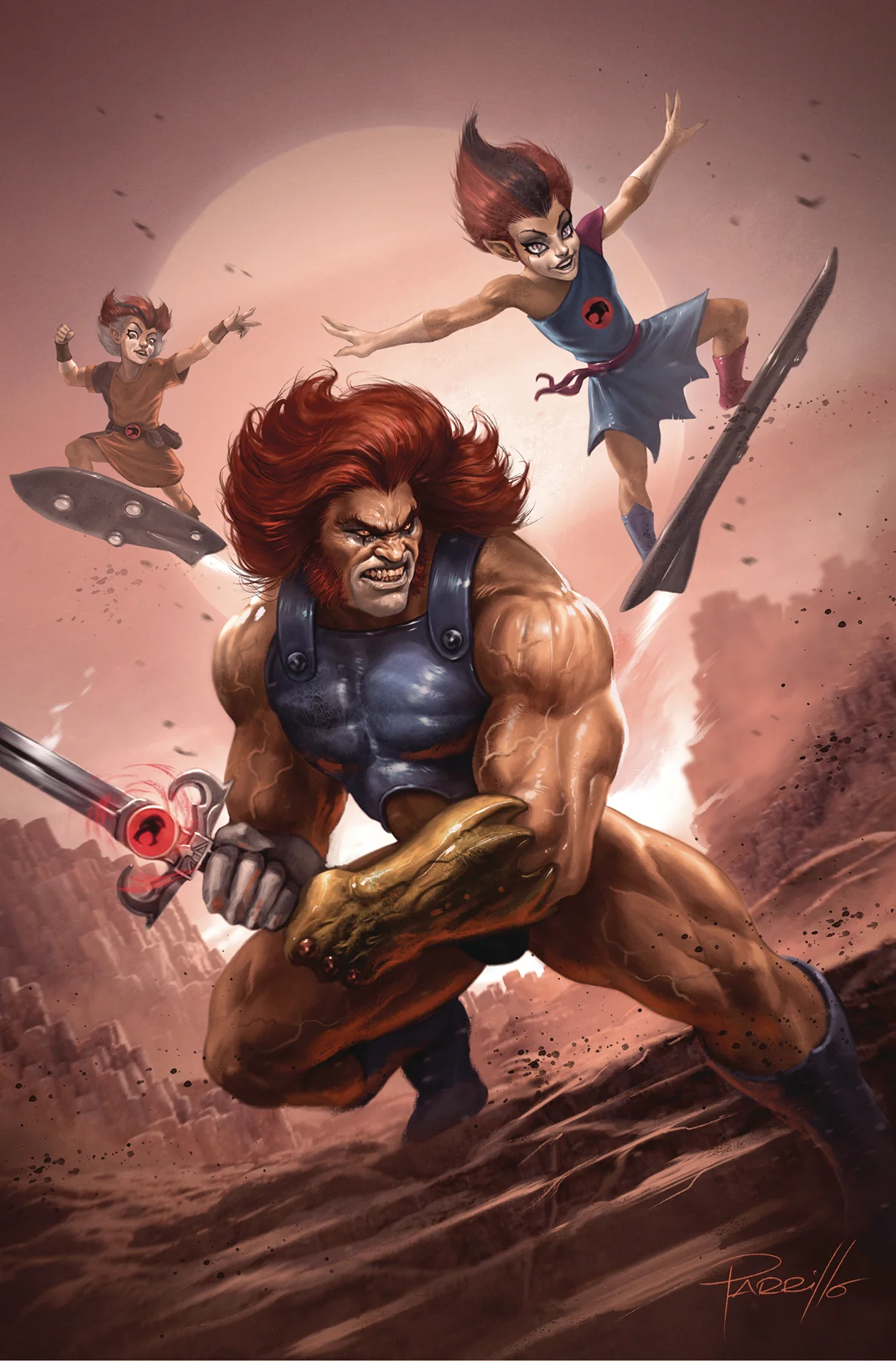 THUNDERCATS #7 LUCIO PARRILLO SIGNED 1:25 VARIANT