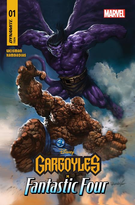 GARGOYLES X FANTASTIC FOUR #1 LUCIO PARRILLO SIGNED EXCLUSIVE